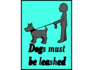 Sticker Custom Preview Image #117710 Signs Information Signs Dogs Must Be Leashed