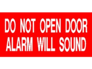 Sticker Custom Preview Image #117714 Signs Information Signs Dont Open Door