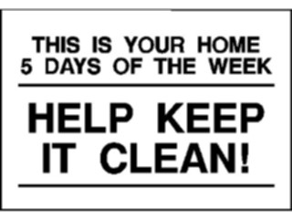 Sticker Custom Preview Image #117748 Signs Information Signs Keep Clean1
