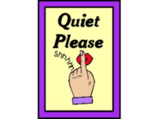 Sticker Custom Preview Image #117805 Signs Information Signs Quiet Please