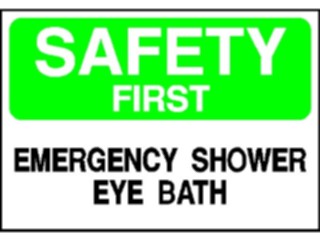 Sticker Custom Preview Image #117812 Signs Information Signs Shower Eye Bath