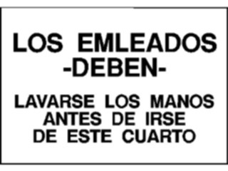 Sticker Custom Preview Image #117844 Signs Information Signs Wash Hands Spanish