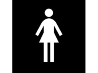 Sticker Custom Preview Image #117849 Signs Information Signs Womens Room3
