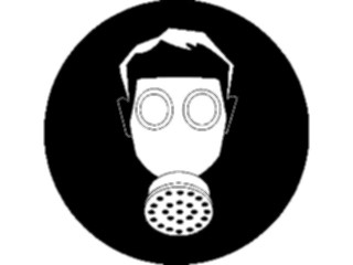 Sticker Custom Preview Image #117912 Signs Safety Signs Gas Mask3