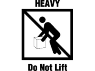 Sticker Custom Preview Image #117929 Signs Safety Signs Heavy Do Not Lift