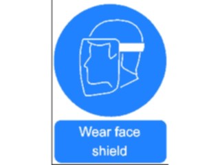 Sticker Custom Preview Image #117993 Signs Safety Signs Wear Face Shield