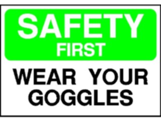 Sticker Custom Preview Image #117994 Signs Safety Signs Wear Goggles