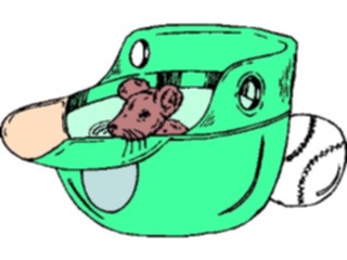Sticker Custom Preview Image #118733 Sports Baseball Softball Helmet Mouse