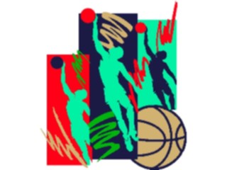 Sticker Custom Preview Image #118967 Sports Basketball Players Abstract