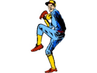 Sticker Custom Preview Image #119192 Sports Brush Stroke Baseball Pitcher4