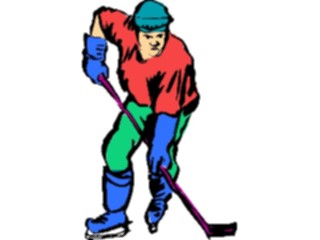 Sticker Custom Preview Image #119218 Sports Brush Stroke Ice Hockey3