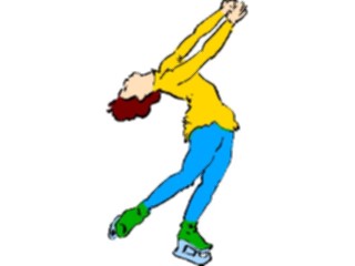 Sticker Custom Preview Image #119221 Sports Brush Stroke Ice Skating