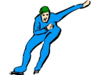 Sticker Custom Preview Image #119231 Sports Brush Stroke Speed Skating2