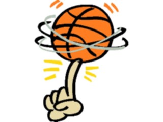 Sticker Custom Preview Image #119522 Sports Cartoons Basketball Ball Hand