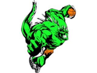 Sticker Custom Preview Image #119531 Sports Cartoons Basketball Dino2