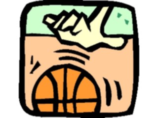 Sticker Custom Preview Image #119533 Sports Cartoons Basketball Dribbling