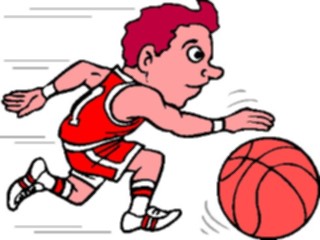 Sticker Custom Preview Image #119567 Sports Cartoons Basketball Player20
