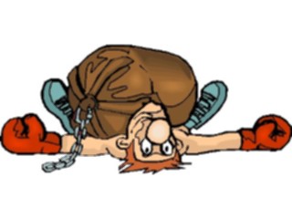 Sticker Custom Preview Image #119804 Sports Cartoons Boxer Knock Out2