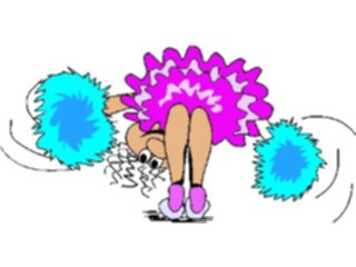 Sticker Custom Preview Image #119835 Sports Cartoons Cheerleader04
