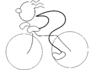 Sticker Custom Preview Image #119916 Sports Cartoons Cyclist07