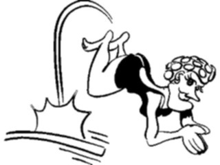 Sticker Custom Preview Image #119930 Sports Cartoons Diver01