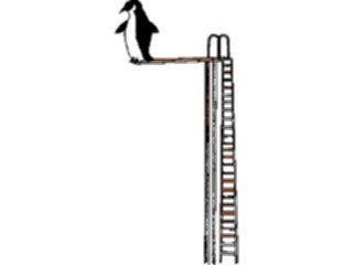 Sticker Custom Preview Image #119947 Sports Cartoons Diver Penguin