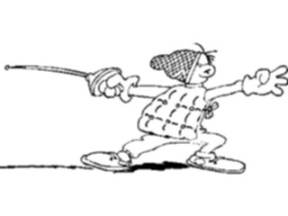 Sticker Custom Preview Image #119981 Sports Cartoons Fencing02