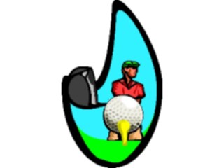 Sticker Custom Preview Image #120208 Sports Cartoons Golfer024