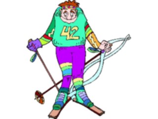 Sticker Custom Preview Image #120744 Sports Cartoons Skier51
