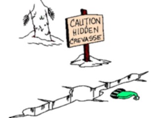 Sticker Custom Preview Image #120803 Sports Cartoons Skiing Caution Sign1