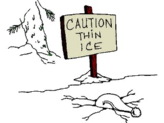 Sticker Custom Preview Image #120804 Sports Cartoons Skiing Caution Sign2