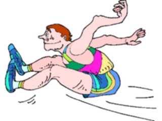 Sticker Custom Preview Image #121098 Sports Cartoons T F Long Jump08