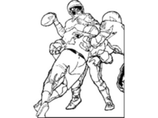 Sticker Custom Preview Image #121668 Sports Football Quarterback Rush