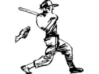 Sticker Custom Preview Image #121886 Sports Line Art Baseball Batter10