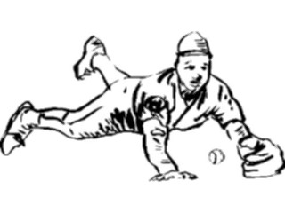 Sticker Custom Preview Image #121919 Sports Line Art Baseball Player02