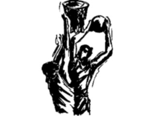 Sticker Custom Preview Image #121945 Sports Line Art Basketball Players3