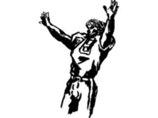 Sticker Custom Preview Image #121998 Sports Line Art Football Player07