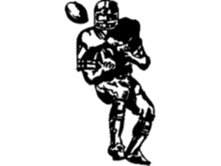 Sticker Custom Preview Image #122006 Sports Line Art Football Player15