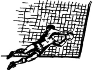 Sticker Custom Preview Image #122092 Sports Line Art Soccer Goalie09