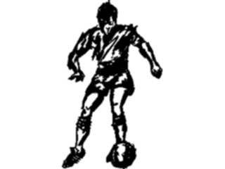 Sticker Custom Preview Image #122095 Sports Line Art Soccer Player02