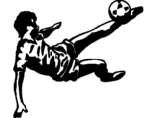 Sticker Custom Preview Image #122098 Sports Line Art Soccer Player05