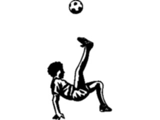 Sticker Custom Preview Image #122099 Sports Line Art Soccer Player06