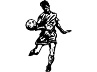 Sticker Custom Preview Image #122100 Sports Line Art Soccer Player07