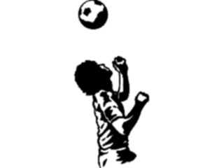 Sticker Custom Preview Image #122101 Sports Line Art Soccer Player08