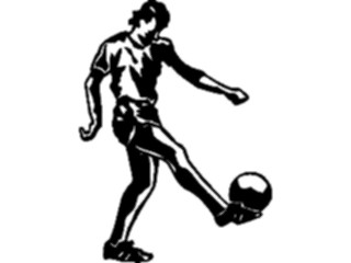 Sticker Custom Preview Image #122104 Sports Line Art Soccer Player11