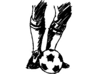 Sticker Custom Preview Image #122106 Sports Line Art Soccer Player13