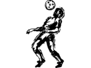 Sticker Custom Preview Image #122107 Sports Line Art Soccer Player14