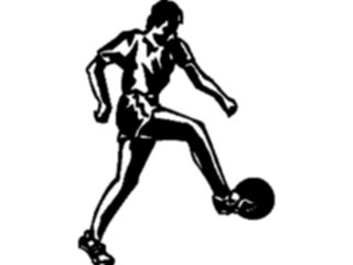 Sticker Custom Preview Image #122108 Sports Line Art Soccer Player15
