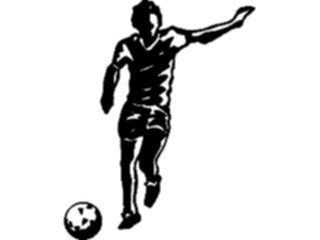 Sticker Custom Preview Image #122110 Sports Line Art Soccer Player17