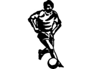 Sticker Custom Preview Image #122112 Sports Line Art Soccer Player19